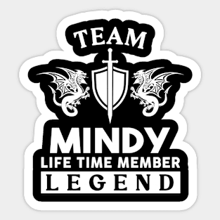 Mindy Name T Shirt - Mindy Life Time Member Legend Gift Item Tee Sticker